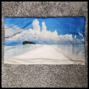 Small Design Art Beach Accent Pillow 19.5" x 11.5"